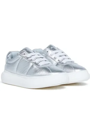 Marni Metallic-finish lace-up sneakers