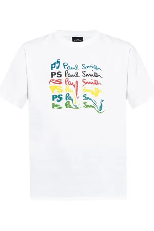 Paul Smith Dripping-effect signature-print T-shirt