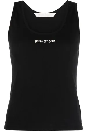 Palm Angels Logo-print racerback top