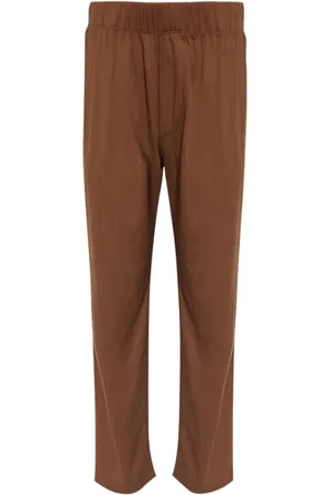 ÉTERNE Elasticated-waist straight-leg trousers