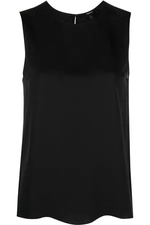 THEORY Sleeveless silk vest top