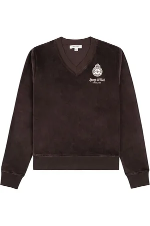 Sporty & Rich Crown cotton velour sweatshirt