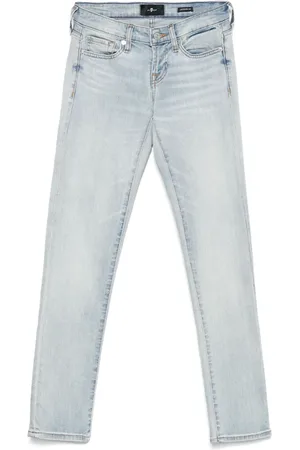 7 for all Mankind Low-rise skinny jeans