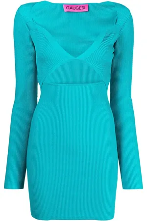 GAUGE81 Ribbed cut-out mini dress