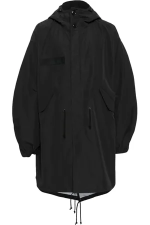 JUNYA WATANABE Drop-shoulder hooded parka coat