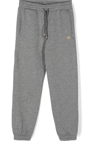Pinko Lurex fleece track pants
