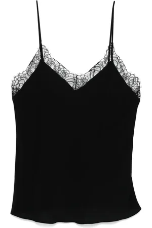 Patrizia Pepe Lace-trim tank top