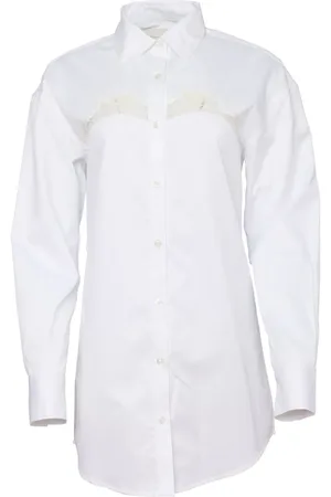 FLEUR DU MAL Poplin shirt dress