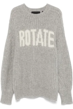 ROTATE Intarsia-knit sweater