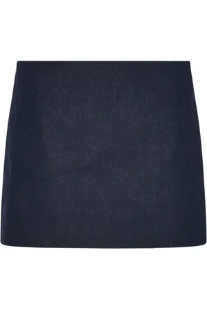 ROSETTA GETTY Twill mini skirt