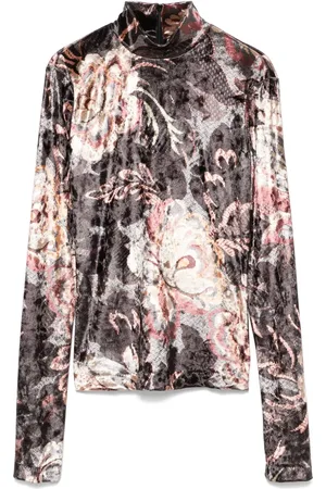Etro Crushed-velvet top