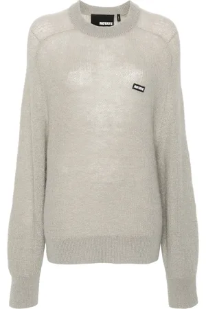 ROTATE Logo-patch sweater