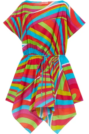 Puccini Iride-print cotton minidress