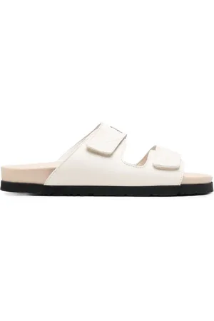 Palm Angels Logo-printed leather sandals