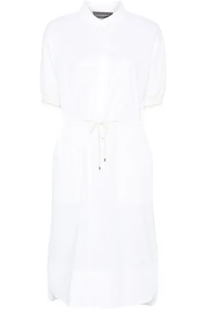 LORENA ANTONIAZZI Pinstripe shirt dress