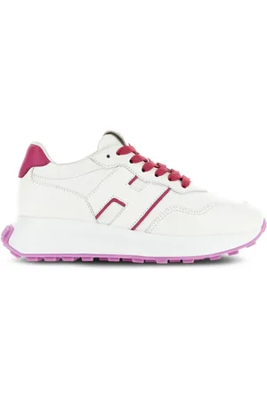 Hogan Logo-patch leather sneakers