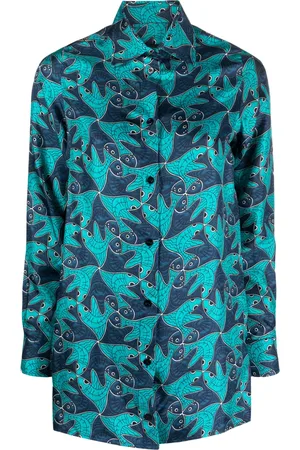 Botter Fish-pattern silk shirt