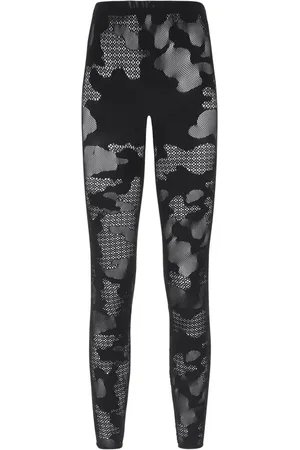 GCDS Camouflage-pattern mesh leggings