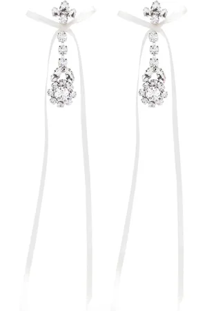 Simone Rocha Bow Ribbon drop earrings