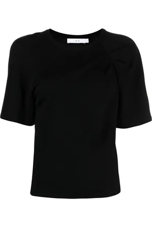IRO Gathered wide-sleeve T-shirt