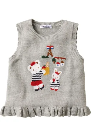 Familiar Embroidered parisienne motif vest
