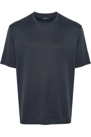 HERNO Logo-plaque knitted T-shirt