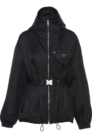 Prada Re-Nylon pouch-detail hooded jacket
