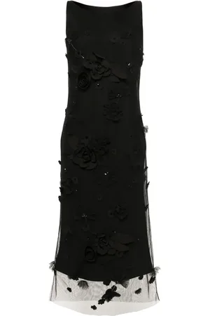 Viktor & Rolf Floral-appliqu?? dress