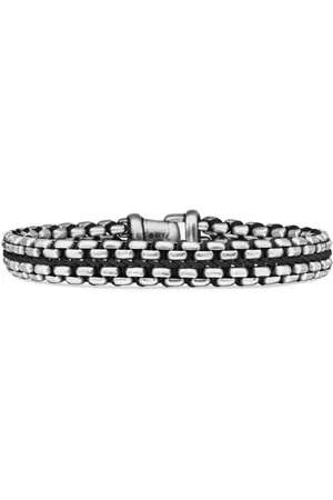 David Yurman Sterling Woven Box Chain bracelet (12mm)