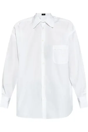 Etro Logo-embroidered poplin shirt