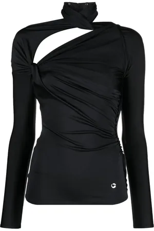 COPERNI Logo-plaque cut-out long-sleeve top