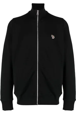 Paul Smith Zebra-patch zip-fastening sweatshirt