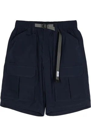Chocoolate Logo-patch belted cargo shorts