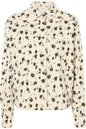 FORTE FORTE Abstract-print twill shirt