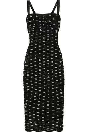 Dolce & Gabbana Polka-dot tulle midi dress