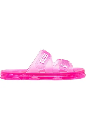 GCDS Logo-print flat slides