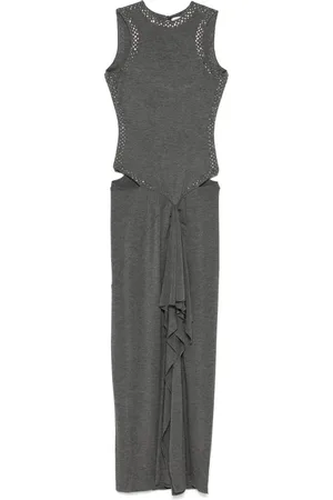 The Attico Draped midi dress