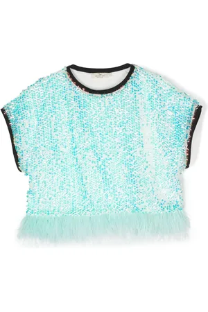 Le pandorine Embellished sequin crew-neck T-shirt