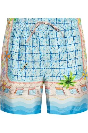 Casablanca Le Plongeon silk shorts