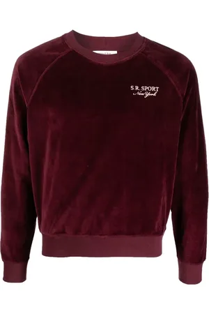 Sporty & Rich Logo-embroidered long-sleeve sweatshirt