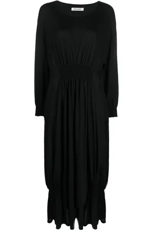 HENRIK VIBSKOV Smocked-panel detail midi dress