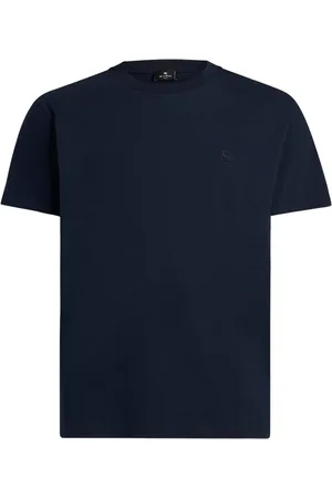 Etro Logo-embroidered cotton T-shirt