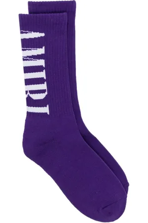 AMIRI Intarsia-knit logo socks