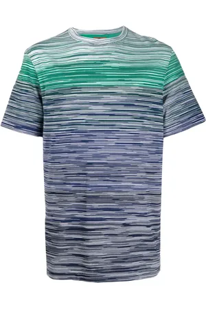 Missoni Gradient-effect striped cotton T-shirt