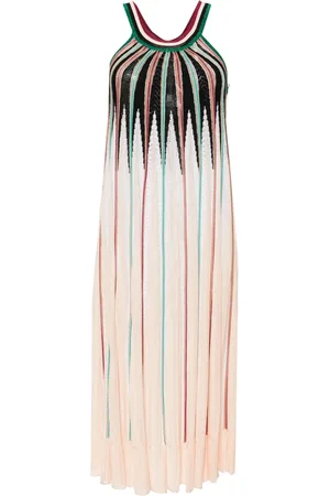 FORTE FORTE Patterned intarsia-knit midi dress