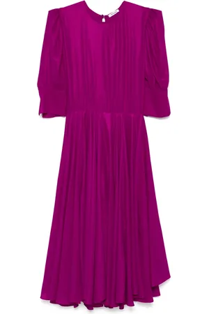 Parlor Metallic-effect midi dress