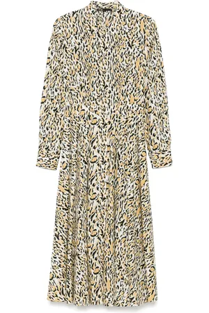 Maje Leopard-print midi dress