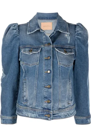 Retrofete Ada puff-sleeve denim jacket