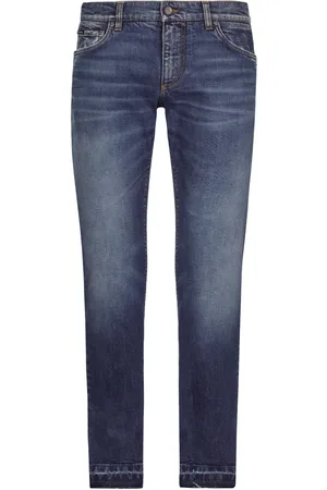 Dolce & Gabbana Logo-plaque straight-leg jeans