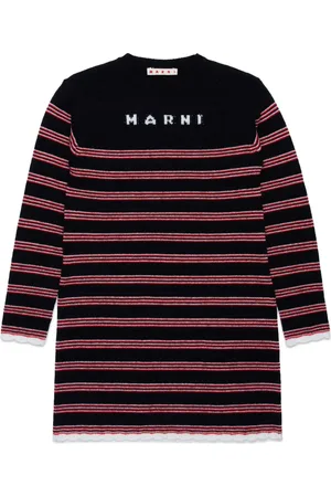 Marni Intarsia-knit striped dress